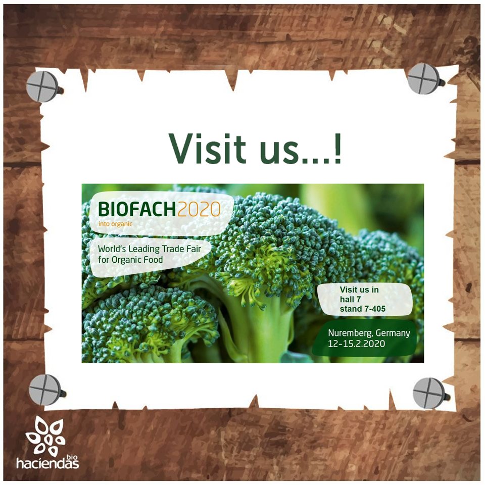 HaciendasBio_'s tweet photo. ✍️ Take note!!
We will be in one of the largest and most important international #fairs in the sector:

From February 12 to 15 in BIOFACH (Nuremberg):
Hall 7, Stand 7/7-405.

Visit us! We are waiting for you😀 https://t.co/P21Ju9jaN9