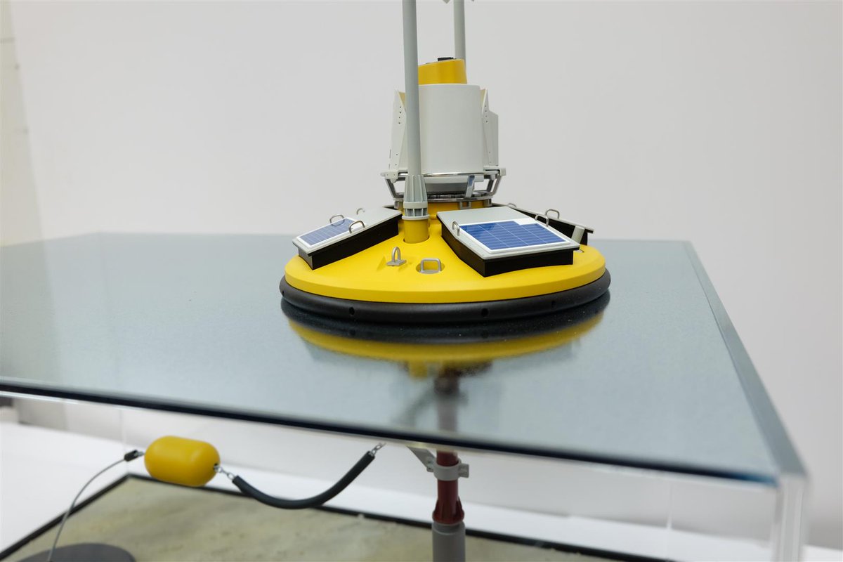 josephjrpreston's tweet photo. This is a 1:8 scale model of the Fugro LiDAR Buoy @Amalgammodels made. The challenge with this one was to show the Buoy afloat as well as the seabed anchoring system. #SubseaExpo #subsea #deepwater #ocean #wearemakers #Bristol #madeinbritain https://t.co/QMIiCPJFlp