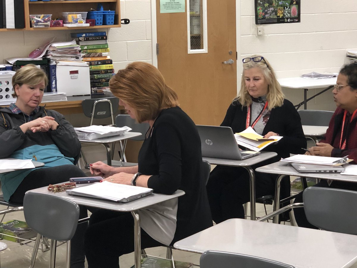 Woodland High School science teachers digging into the data early on a Tuesday.
#expectexceptional