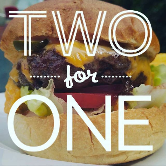 2 for 1 on all burgers, all day every Tuesday!  #wanstead #burgers #deals #burgerdeals #burger #chips #essex #london #londondeals #londonburger #londonrestaurants #twoforone ift.tt/2UJi5qe