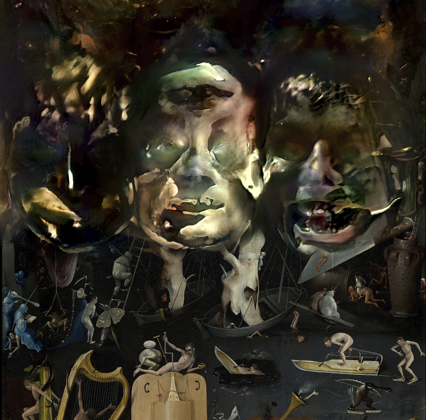 quasimondo's tweet image. Some work in progress, which might still drift off into a different direction.