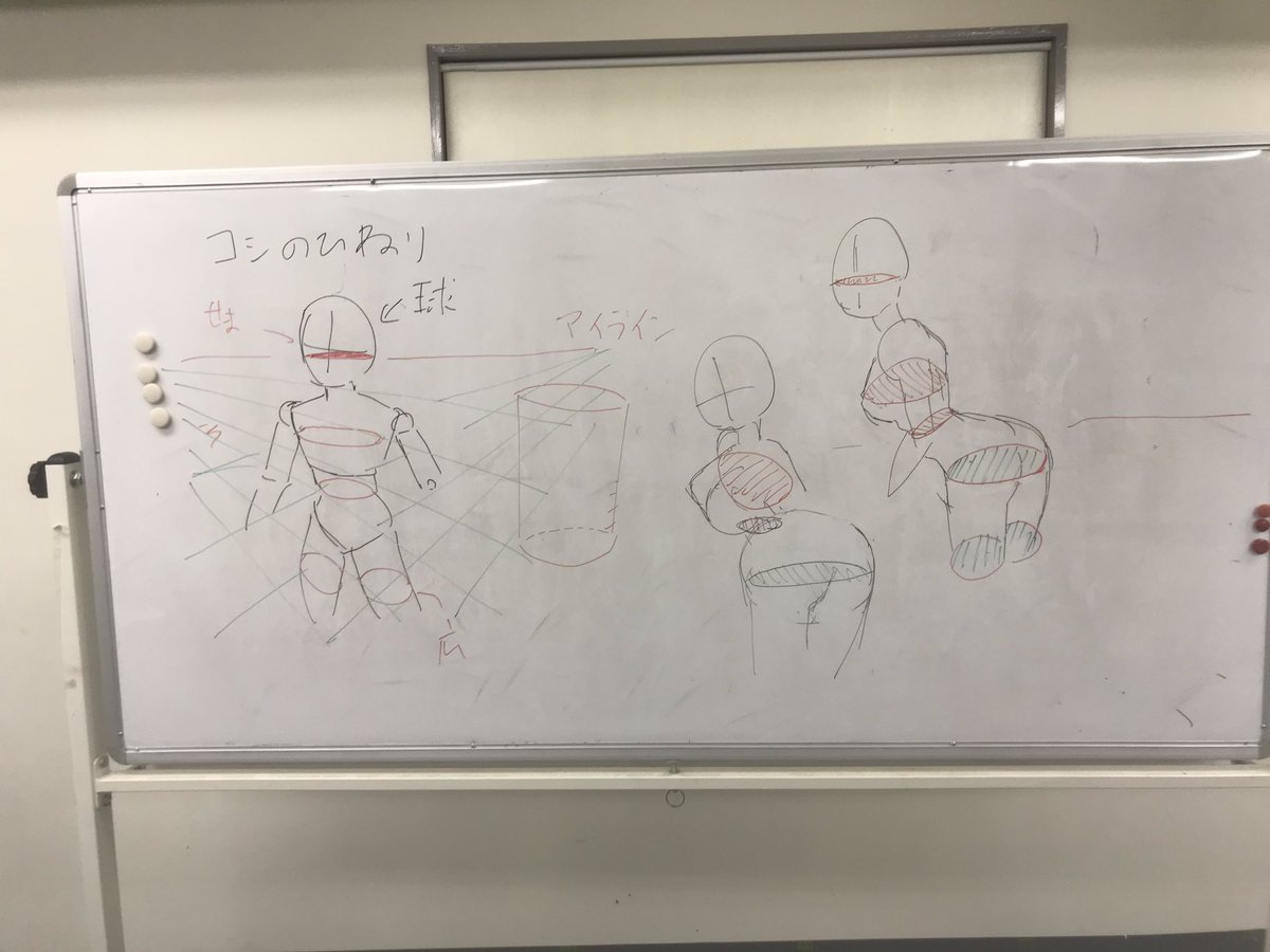 今日も主に体の描き方について解説しました。
#横浜ベイアートスクール 