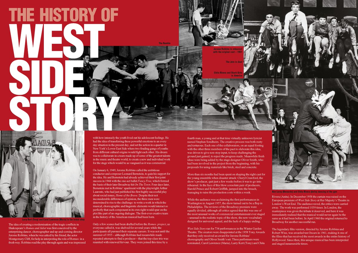 If you need a professional design studio that has this kind of portfolio. Drop me a line #westsidestory #sadlerswells #graphicdesign #theatrepublicatuion #designer