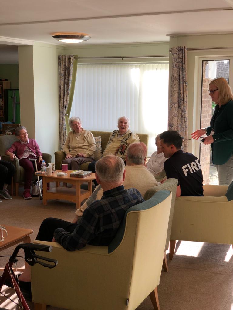 Watch Manager Kennedy 👩‍🚒 from Newton Aycliffe day crew visited the residents of Avon Court yesterday to chat about our safe &amp; wellbeing service including the support services we can help signpost to such as stop smoking and alcohol services👍 #SafeAndWellbeing #CommunityFirst