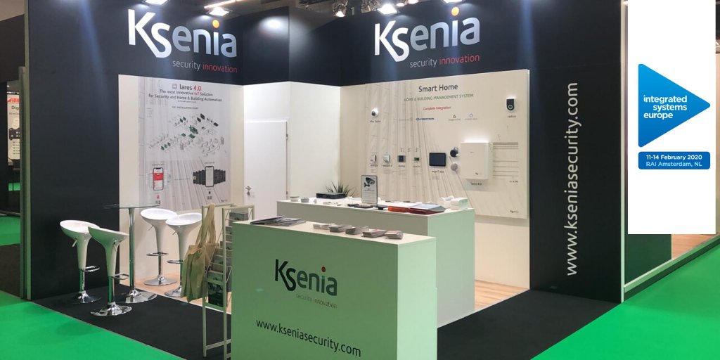 Ksenia Security is in Amsterdam for the ISE 2020 exhibition.

Everything is ready for these 4 days entirely dedicated to #innovation, new #technologies, #Security and #HomeAutomation.

You can still get your FREE TICKET ➤ bit.ly/2OHQlys

We are waiting for you!