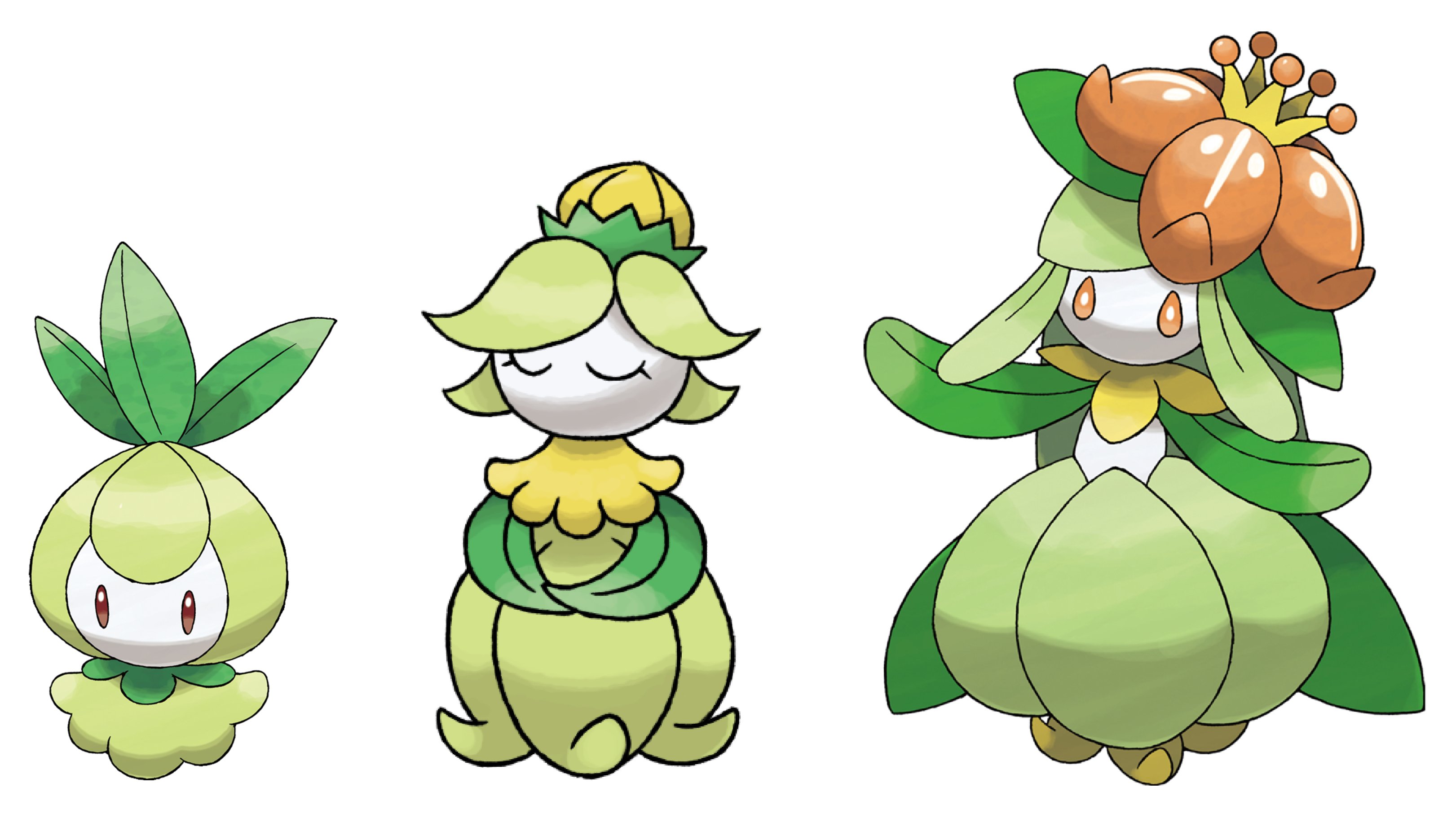 Dr Lava S Lost Pokemon Lost Pokemon Of The Day Petilil Evolution First Revealed In A 11 Ken Sugimori Interview The Petilil Family Was Originally Designed With 3 Stages But