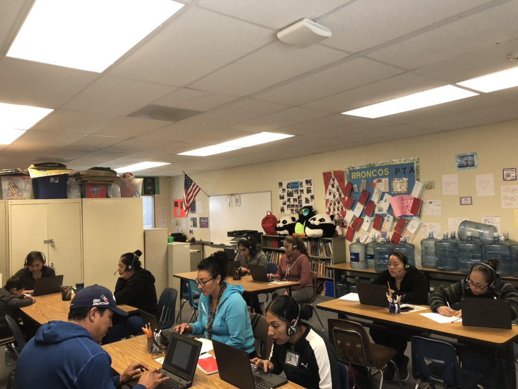 Full House for our Rosetta Stone Workshop!! Knowledge and Pronunciation is improving...
<a href="/BobierBroncos/">Bobier Broncos</a> <a href="/EngageVista/">VistaUSD FACENetwork</a>