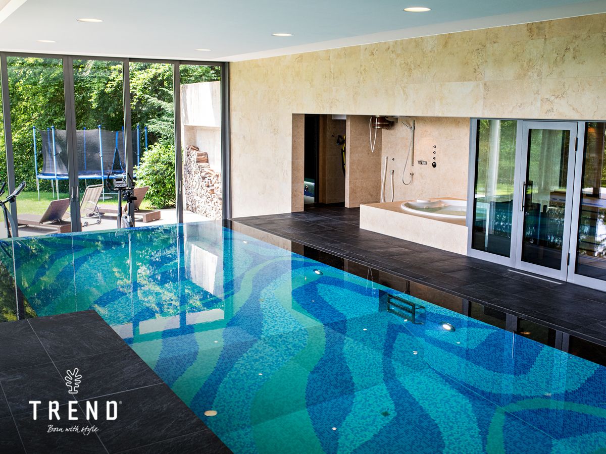 TrendGroup's tweet image. Waves of color in a beautifully designed and exclusive infinity pool creates the ultimate in relaxation.
Vitreo, Brillante and Feel mosaic | 2 x 2 cm
Private pool, Munich
Photo: Wilson Ortiz Photographer
#pooldesign #custommosaic #poolspa #poolmosaic