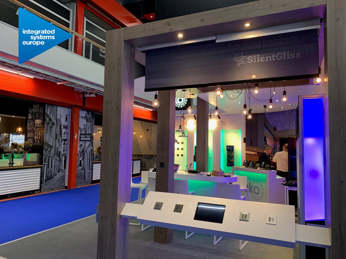 Day 1 ISE 2020 Amsterdam. The world’s largest AV and systems integration exhibition. See Smart by Silent Gliss curtain tracks and blinds <a href="/RakoControls/">Rako Controls</a> stand. Open 11-14th February.

@integratedsystemseurope #ise2020 #smartbuildings   #avdealer #systemintetgration #silentgliss