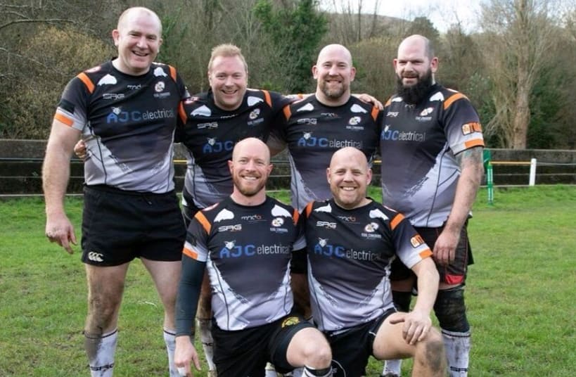 Some of our #MandJ coaches doing us proud representing the amazing <a href="/EggChasersXV/">Egg Chasers</a> over the weekend - showing the kids how it's (not) done 😏