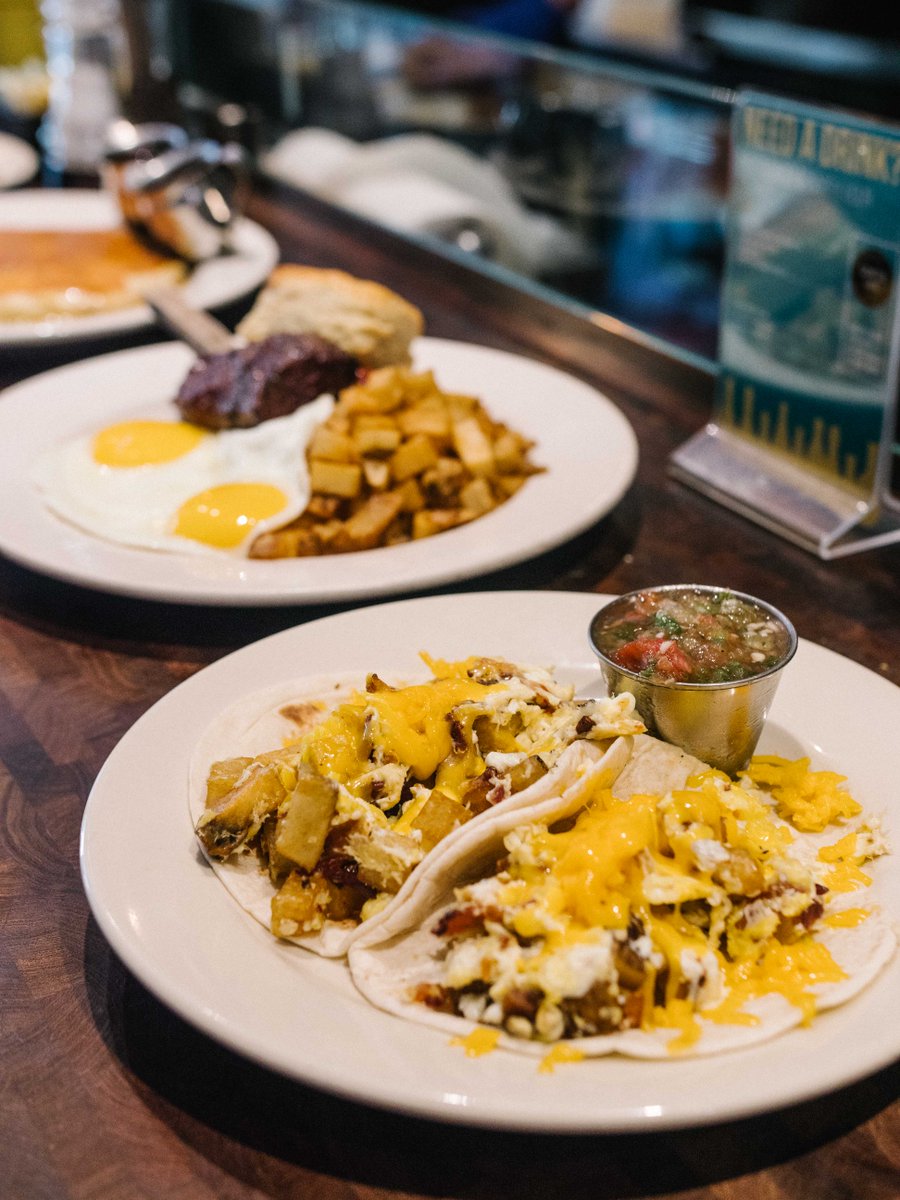 The cheesiest breakfast tacos around accompanied with our house salsa to improve even the worst of days. 🤤 #atxeats #utaustin #countercafe