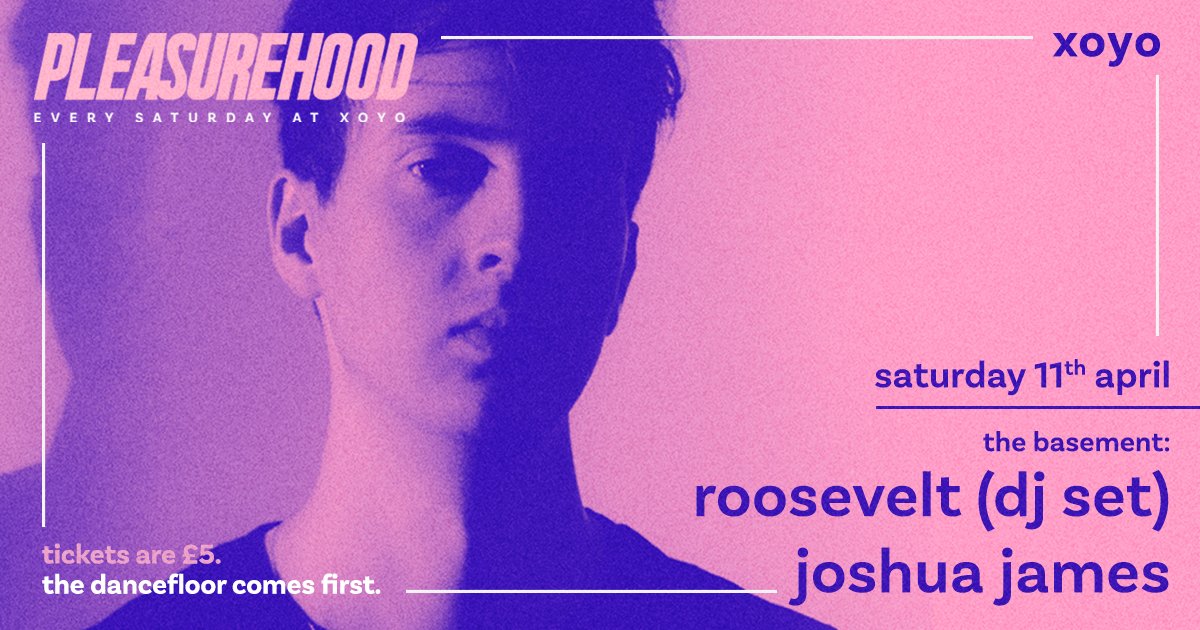 London! I’ll be back on the 11th April at @xoyolondon for another headline DJ Set! I hope to see you all down there. 🎟 👉🏻 iamroosevelt.com