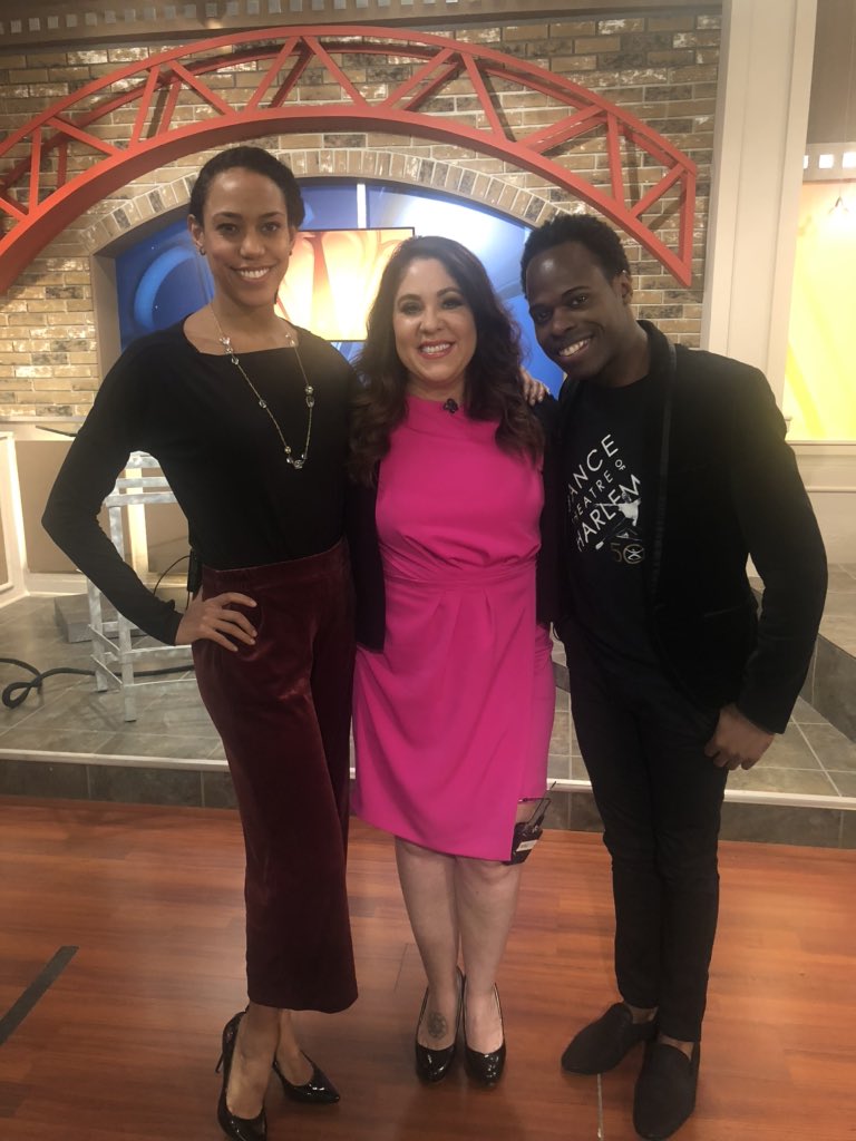 JennBrindisi's tweet photo. Thank YOU @DTHballet for the honor of interviewing you on @21WFMJ #21newsmidday! Such a beautiful rich history #dancetheatreofharlem #arthurmitchell #51yearsofexcellence @DeYor_PAC https://t.co/c6eiVjJ1BL