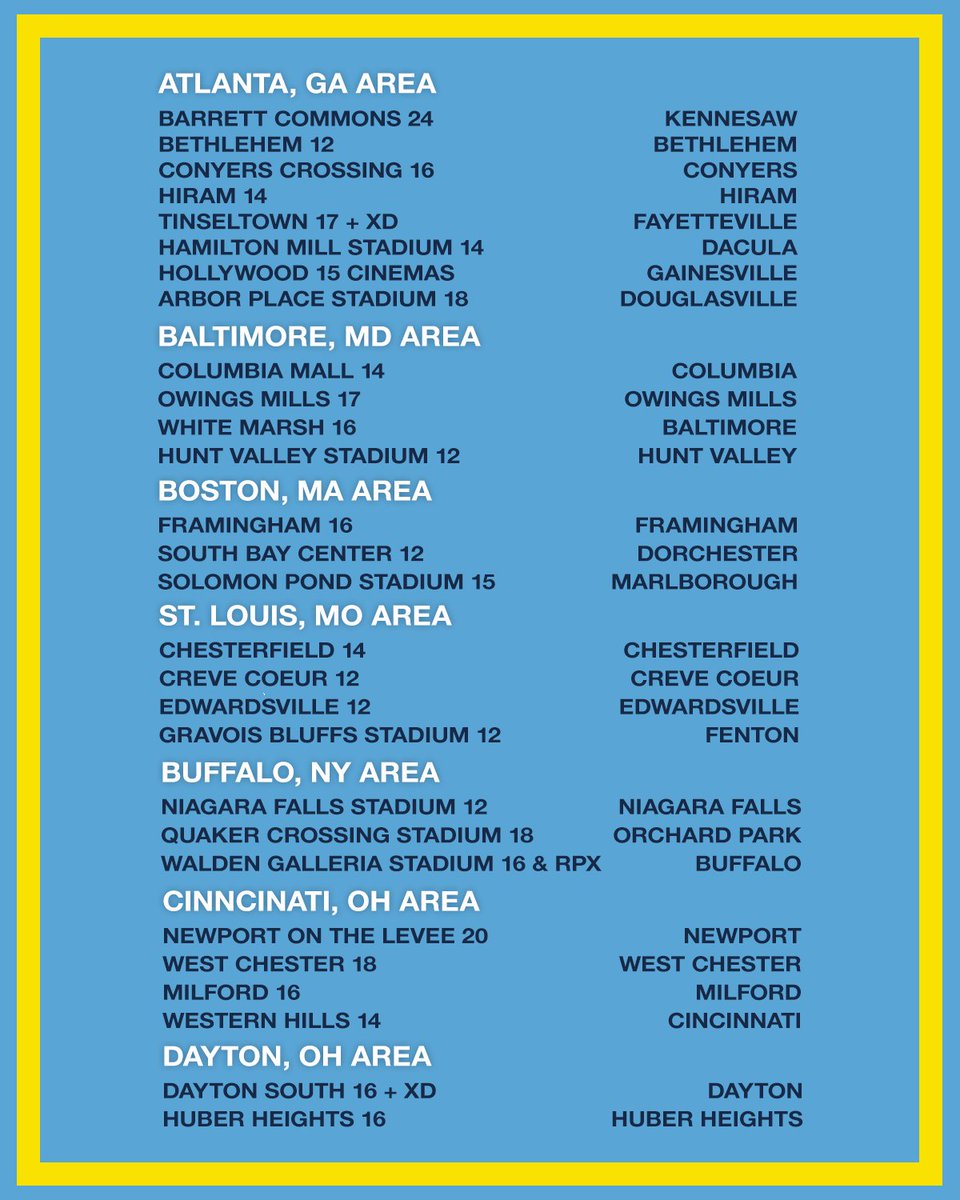 thetenderloins's tweet photo. ATTENTION JOKERS FANS! Which theater are you going to see Impractical Jokers: The Movie at?! Screenings begin Friday, February 21 - let's #BreakTheBoxOffice

Get your tickets NOW at https://t.co/RqRazp4QiL https://t.co/Z3o7KRv9vu