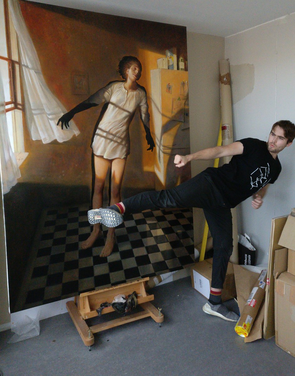 So close to done, me goofin for scale