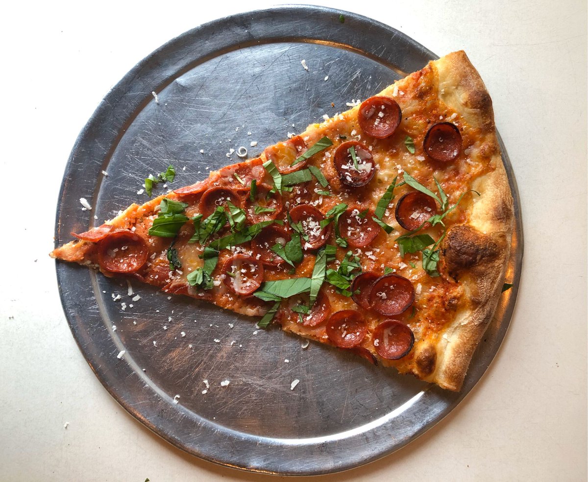 Forbes pepperoni slice.  Never too early to think about lunch.

#pizza #Philly