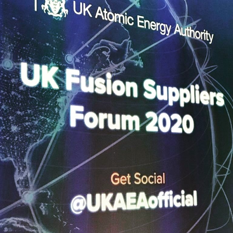 EgbEngineering's tweet photo. EGB Engineering is at the UK fusion suppliers forum 2020 engaging with the experts in the industry to bring viable clean sustainable energy through  nuclear fusion technology.

Find out more at https://t.co/rh5kS4NFhn

#fusionsuppliersforum @UKAEAofficial https://t.co/f6MfGVgIos