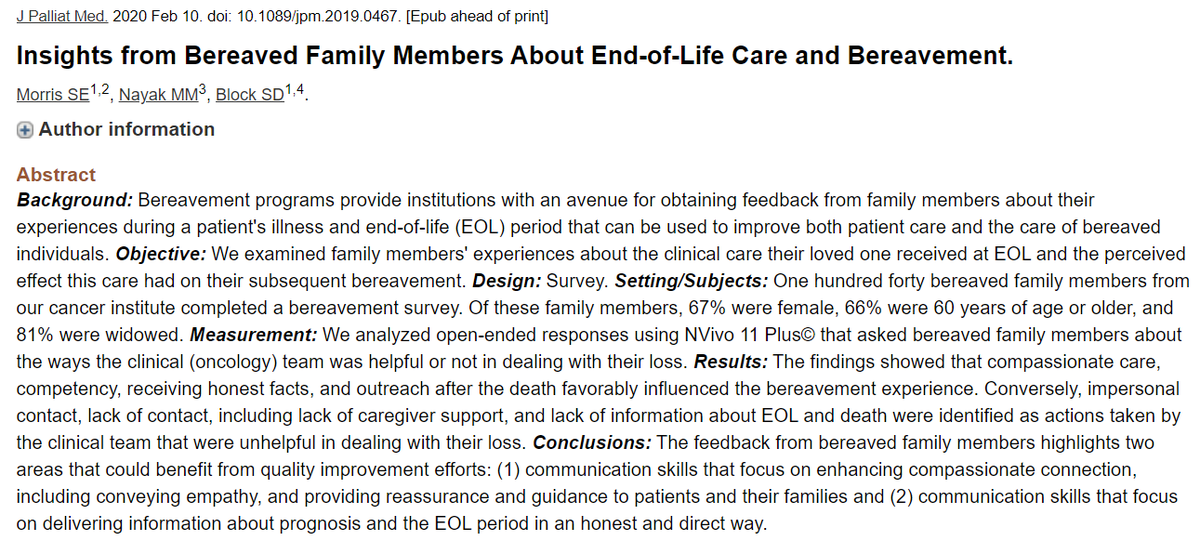La comunicación en el final de la vida se debe centrar en mejorar la conexión compasiva, proporcionar tranquilidad y orientar a los pacientes y sus familias. Los médicos debemos mejorar la comunicación enfocándonos en entregar información sobre el pronóstico de manera honesta