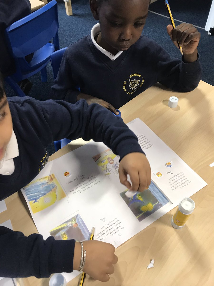 StPaulsBolton's tweet photo. Year 1 had a fantastic morning analysing Emily’s emotions in the Dear Greenpeace story! #deepenunderstanding #english https://t.co/jWvzZPJTxN