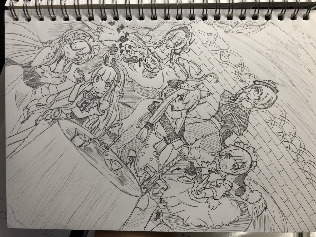 #皆が描いた1番古いアズレンのイラスト見たい
懐かしい〜 ってかこの頃からロイヤル好きだったのか……