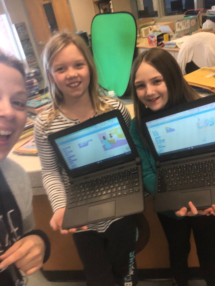 MsAldenLibrary's tweet photo. How do you model that it is OK to fail?  Code with your students and let them see you struggle through the challenge.  #WeBelieveinSGF #futurereadylibs #codinginthelibrary #istestandardsinaction @Google #GoogleCSFirst https://t.co/NjGWKGNFON