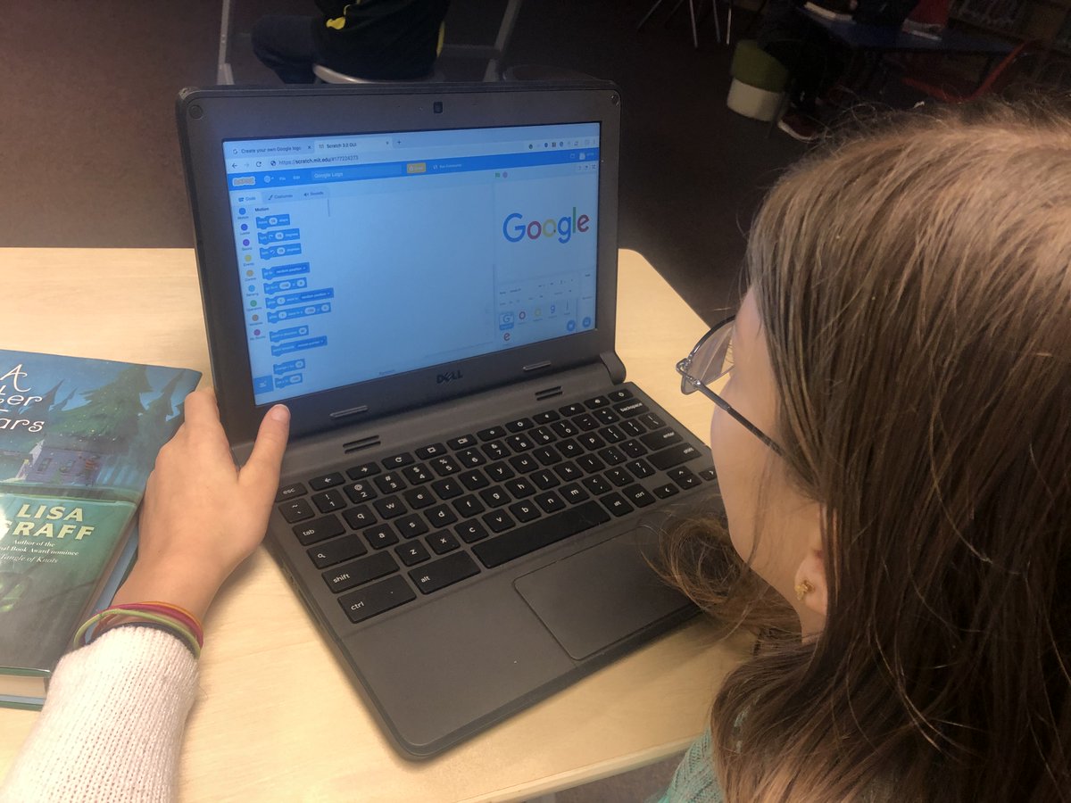 MsAldenLibrary's tweet photo. How do you model that it is OK to fail?  Code with your students and let them see you struggle through the challenge.  #WeBelieveinSGF #futurereadylibs #codinginthelibrary #istestandardsinaction @Google #GoogleCSFirst https://t.co/NjGWKGNFON