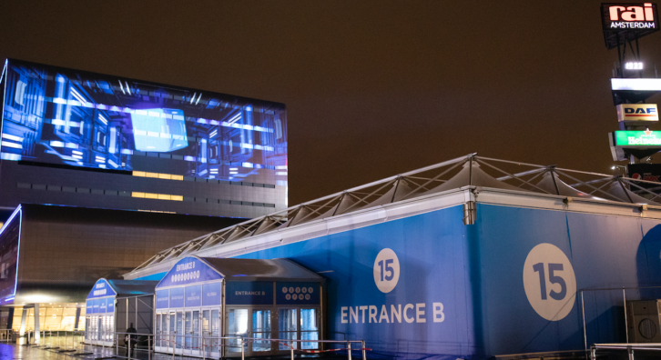 Each evening during the ISE 2020, the top floors of RAI's Elicium complex will be transformed. 

CLF Ares XS LEDwashes will illuminate the projection surface from behind. 

Make sure to checkout this exciting show between 18.00 - 22.00!