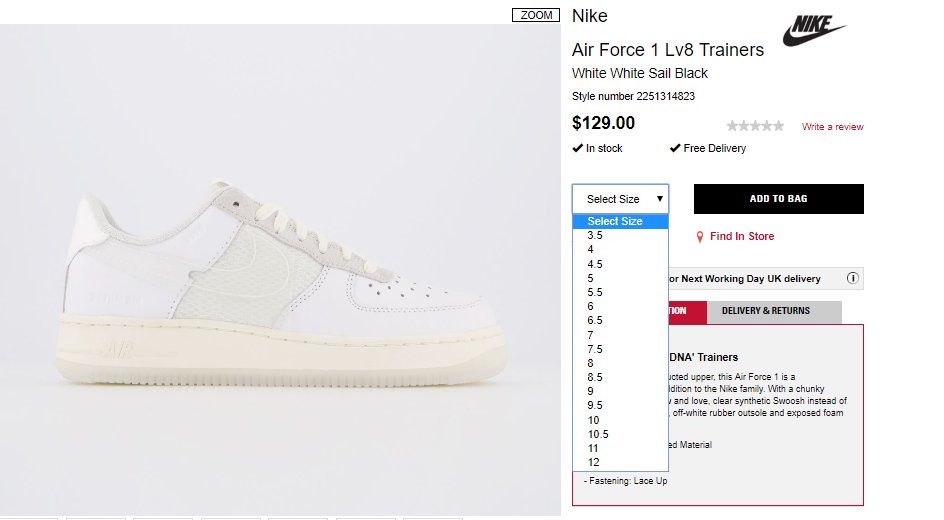 nike air force sneaks up