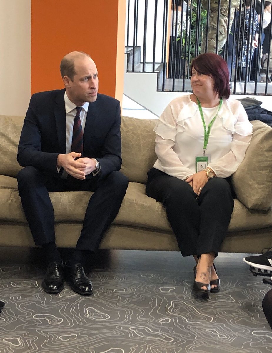 DMS_MilMed's tweet photo. The Prince of Wales and The Duchess of Cornwall, together with The Duke and Duchess of Cambridge visited the @dms_dmrc today to meet patients and staff. https://t.co/r4ri2Ms9ux