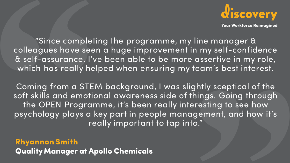 It's International Day Of Women and Girls in Science!

Hear from one of our OPEN Programme delegates about the benefits of incorporating #Leadership, #Management and #SoftSkills training into her professional development!

#WomenInScience #STEM #GraduateDevelopment