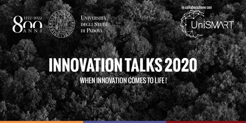 PraxiIP's tweet image. #PRAXIIP è lieta di sponsorizzare #InnovationTalks2020, forum internazionale organizzato da @UniPadova in collaborazione con #UniSMART e @LESIntl.

Un&apos;importante occasione di incontro e confronto per imprese e professionisti coinvolti nei processi di #innovazione.

 #praxi
