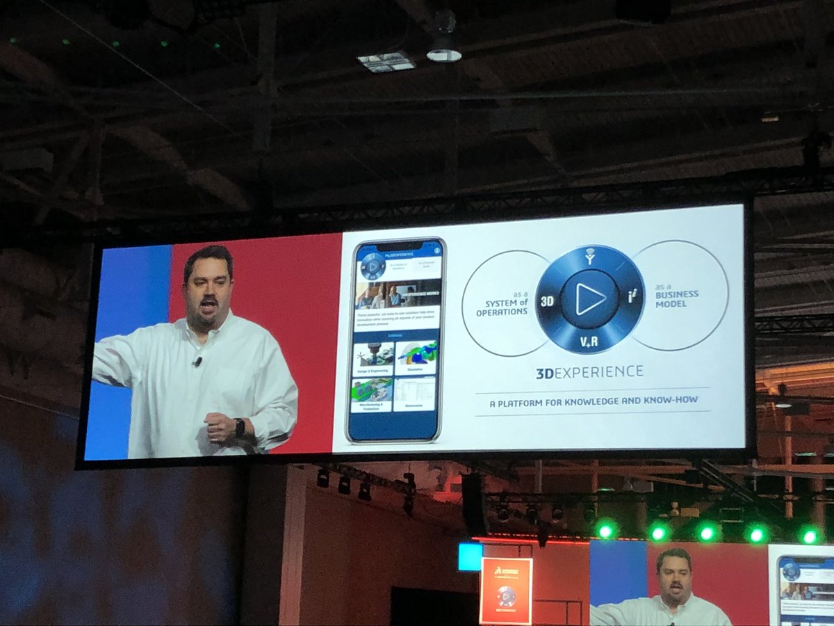 Edsonius's tweet image. Remember when @ajkelly was the general session speaker a bunch of years ago?  Drink if he says “how about that!” We miss you Aaron! #3DXW20 #swugn @SOLIDWORKS @Dassault3DS #neccesitybringsinnovation