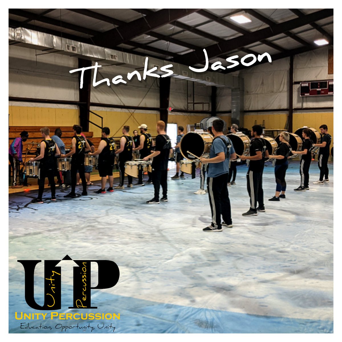UnityPercussion's tweet photo. Thanks Jason Beverung for coming out Sunday to work with @UnityPercussion. We greatly appreciate it! 😁 #unitypercussion #unity #percussion #feelingblessed https://t.co/Agrhmbibzp