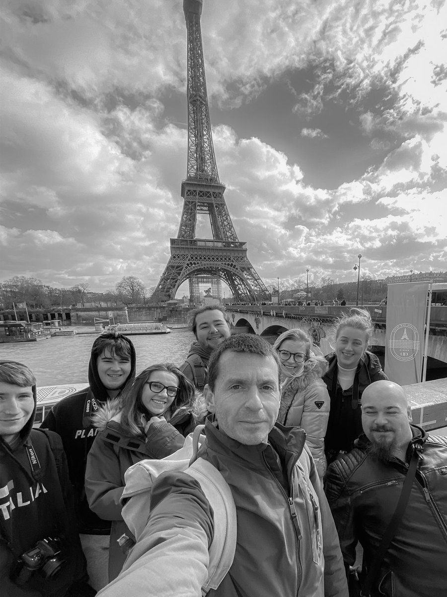 Just a handful of the gang. 33 students are with us this year; an incredible amount of happy, up for it people! @maria_retter @coleggwent #paris #educationalvisit