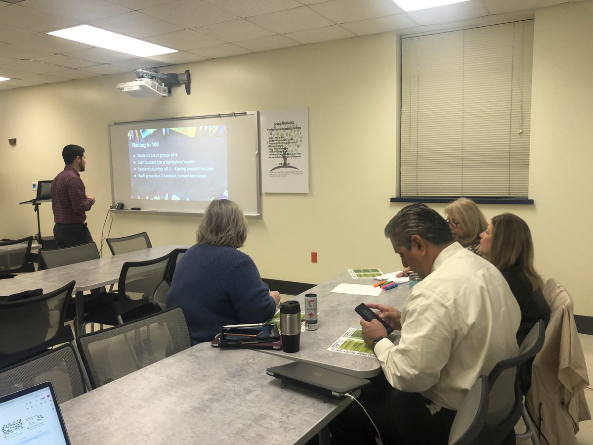 Excited to work with our secondary APs this morning on small group instruction. #WeEmpowerPeople #GPISD