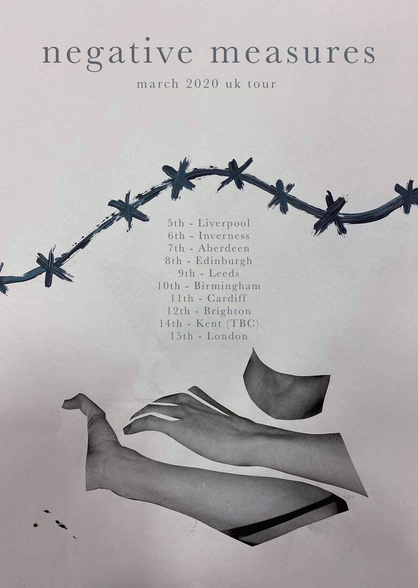 INVERNESS IS A LONG WAY FROM BRIGHTON SO WE THOUGHT FUCK IT LETS ADD ANOTHER DATE TO THE START OF TOUR SO WE CAN PLAY ANOTHER SHOW AND ALSO SPLIT THE TRAVEL. SICK WE LOVE PLAYING SHOWS X 
ANYWAY HERES AN UPDATED TOUR POSTER LOVE YOU X