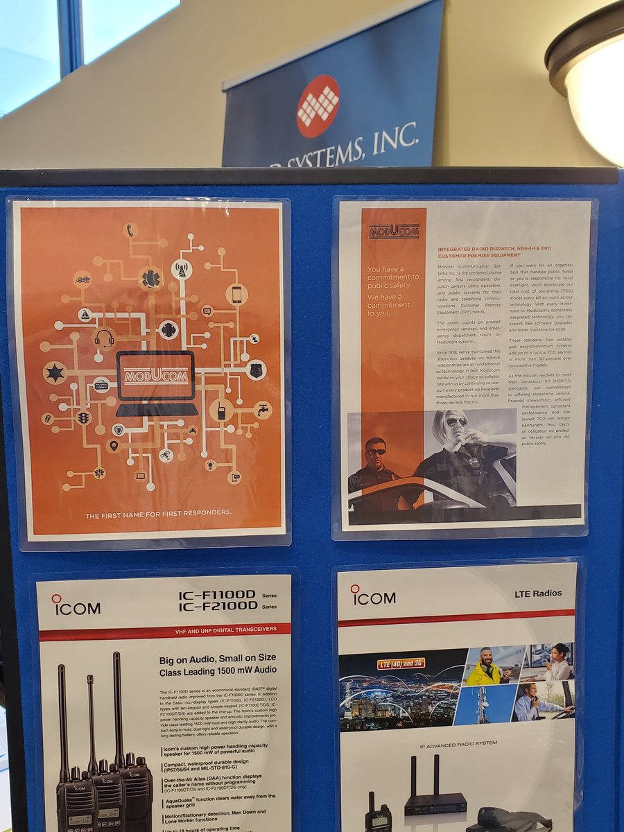 ModUcom's tweet image. A big shout out to Radio North LLC. A local vendor in Traverse City representing ModUcom at the Michigan State Interoperability Conference in Traverse City this week. Show them some love for all your 2 way communication needs radionorth.com