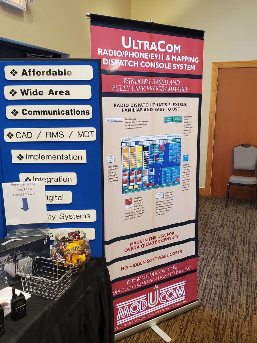 ModUcom's tweet image. A big shout out to Radio North LLC. A local vendor in Traverse City representing ModUcom at the Michigan State Interoperability Conference in Traverse City this week. Show them some love for all your 2 way communication needs radionorth.com