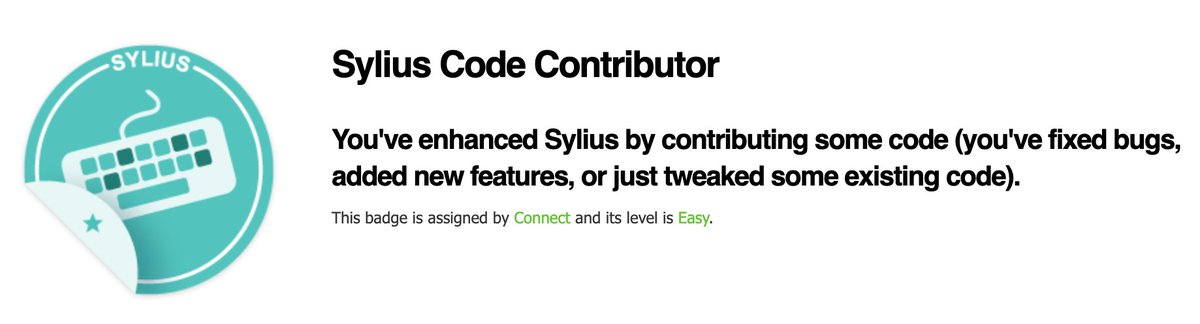 pamilme's tweet image. There&apos;s @Sylius Code Contributor badge on @Symfony Connect now 💝 Grab it while it&apos;s hot!