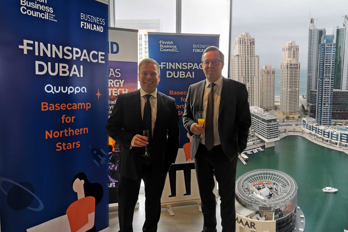 QuuppaTech's tweet photo. Quuppa is proud to be part of #Finnspace #Dubai, a Finnish Business Hub in the Middle-East. Finnspace was inaugurated today by HE Mika Lintilä, Minister of Economic Affairs of #Finland.
#QuuppaTech #RTLS #LocationServices #poweredbyQuuppa https://t.co/SjdKTpBdhs