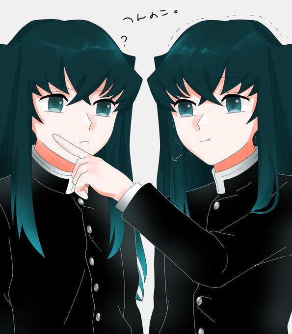 二階堂凛さんがTwitterに投稿した時透無一郎(鬼滅の刃)のイラスト。