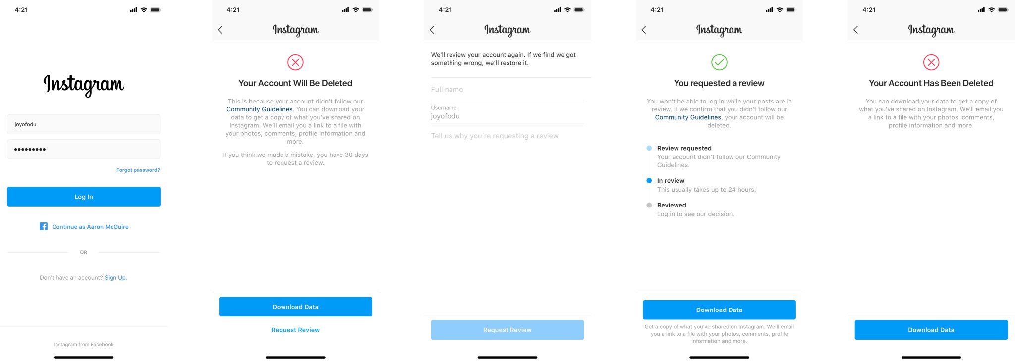 Instagram on Twitter: "If your account’s been disabled, there’s a new