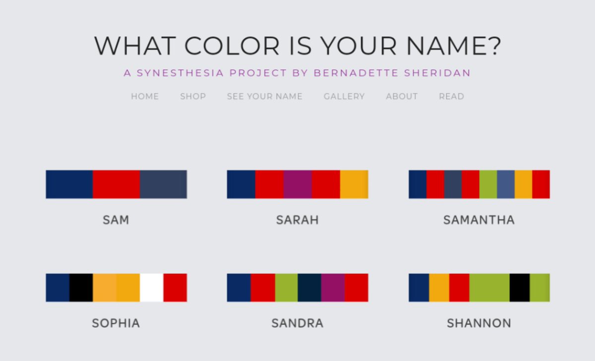 DeviantArt's tweet photo. Ever been curious as to how someone with synesthesia may see your name? Bernadette Sheridan has shared their unique experience of the world.

https://t.co/BukRzpR2vE https://t.co/35UxnrwKKh