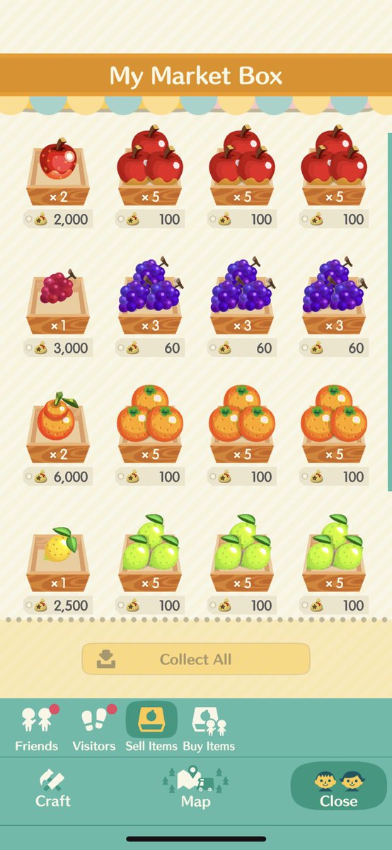 ACH0N3y's tweet photo. I’m still looking for Lychee’s and Grape’s! Restocking lemons as soon as mine are out!
#PocketCamp #AnimalCrossing
#FreshFruitGoals https://t.co/lBvGTErJWJ
