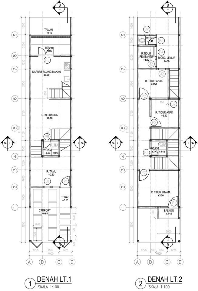 Jasa Desain Arsitek & Perumahan on Twitter: "Desain Rumah lebar 4 meter