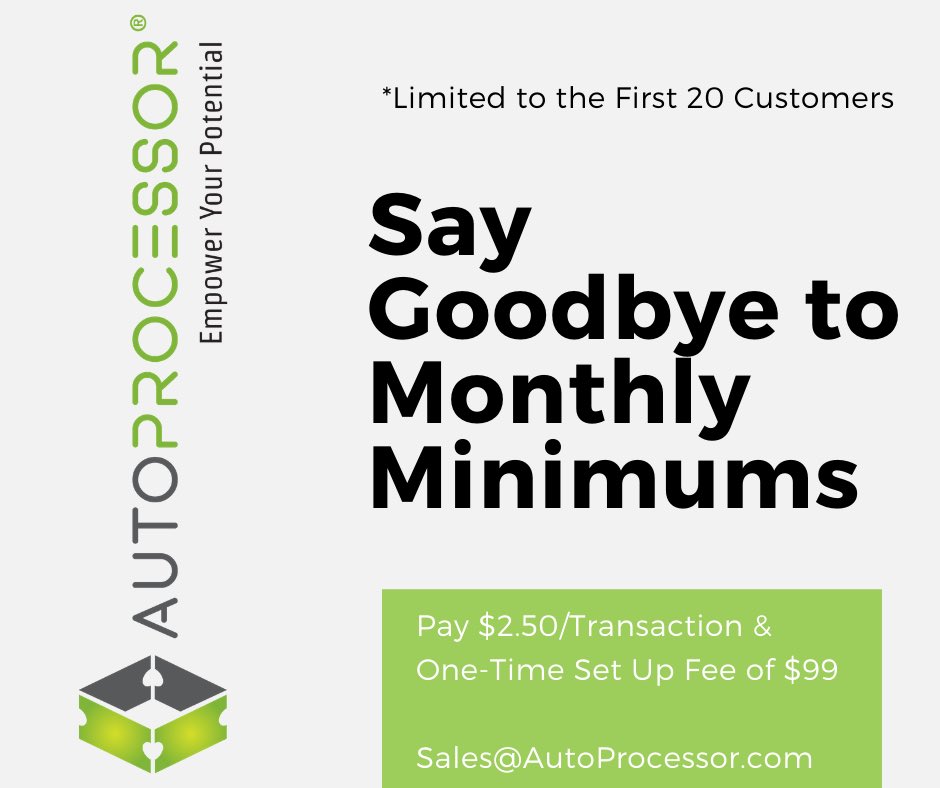 AutoProcessor's tweet image. We already have industry leading rates but now we have this solution for small volume brokers. #winwin #ticketbrokers