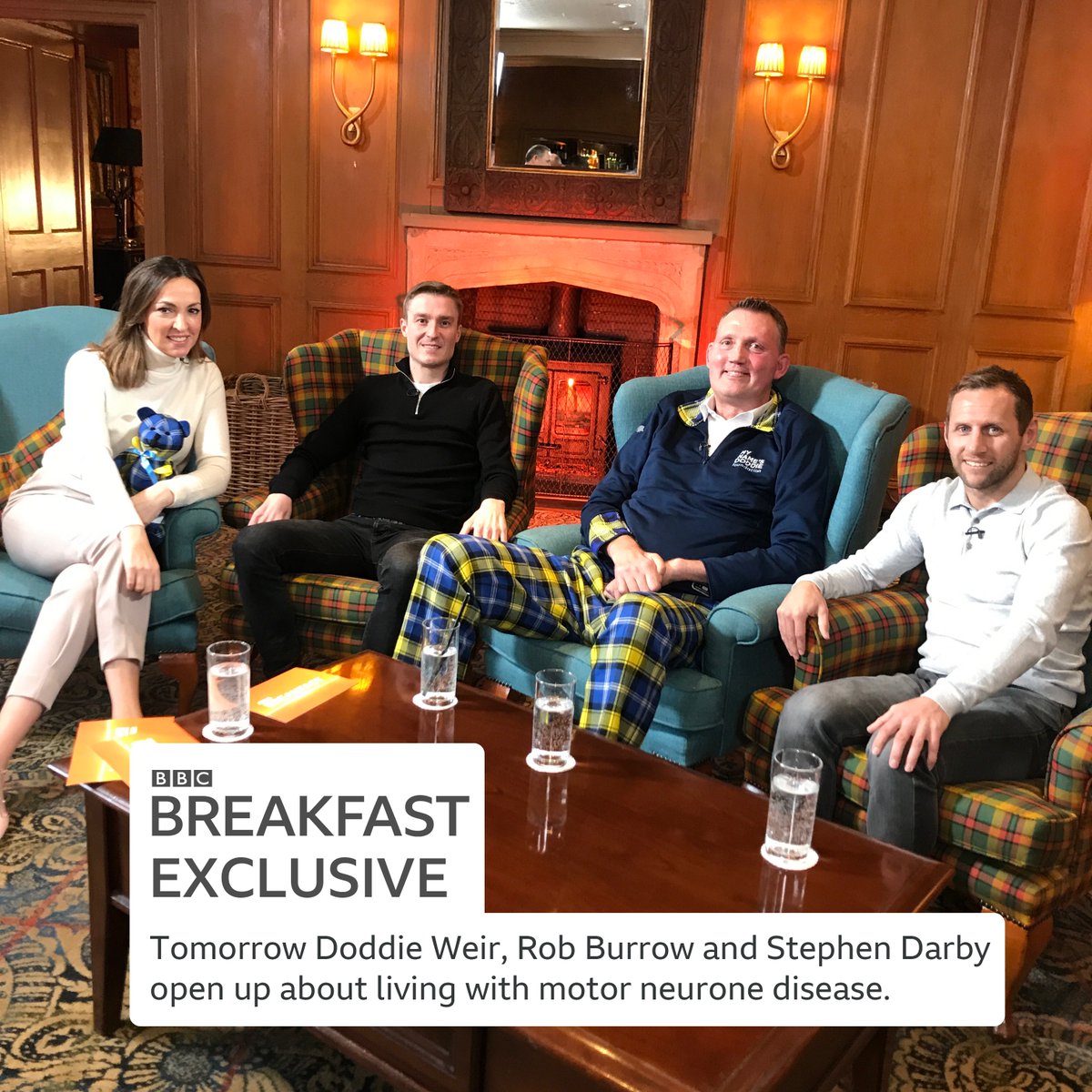 EXCLUSIVE: Tomorrow on #BBCBreakfast we bring together three sportsmen, united by one disease: #MND.
<a href="/DoddieWeir5/">Doddie Weir OBE</a>, <a href="/DarbyRimmerMND/">Darby Rimmer MND Foundation</a> and <a href="/Rob7Burrow/">Rob Burrow CBE</a> speak to <a href="/sallynugent/">Sally Nugent</a> from 0600.