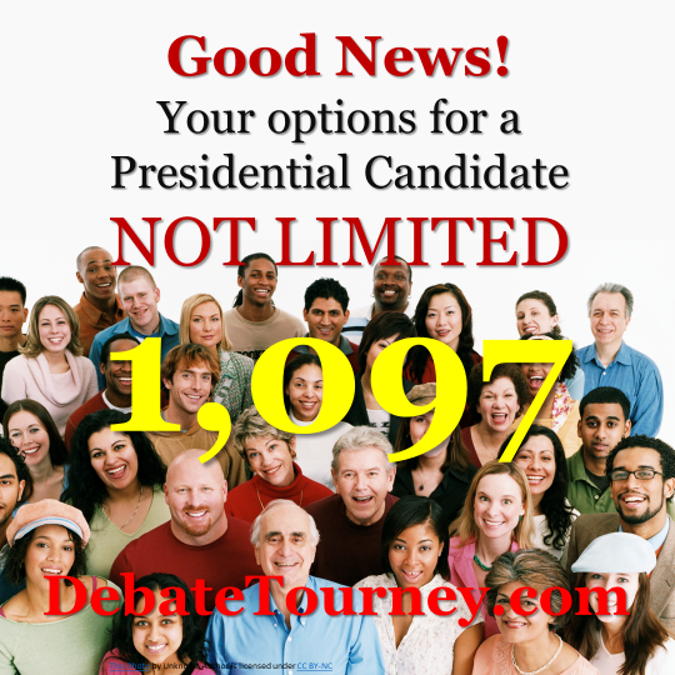Yang, Tulsi, Steyer, De La Fuente (Rocky was also blocked in 2016), the non-MSM candidates can smash past the blockage.  The number registered today is: