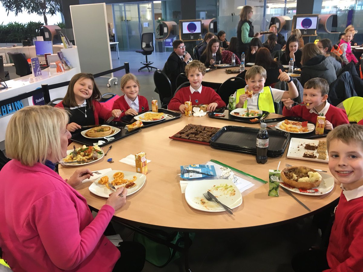 Cllr Pat Latty, Children’s Champion’s Schools Summit was held today at Civic Hall. Approx 100 children from schools across NW Leeds attended.
Benton Park &amp; Westfield pupils enjoying lunch in the Rose Bowl below.