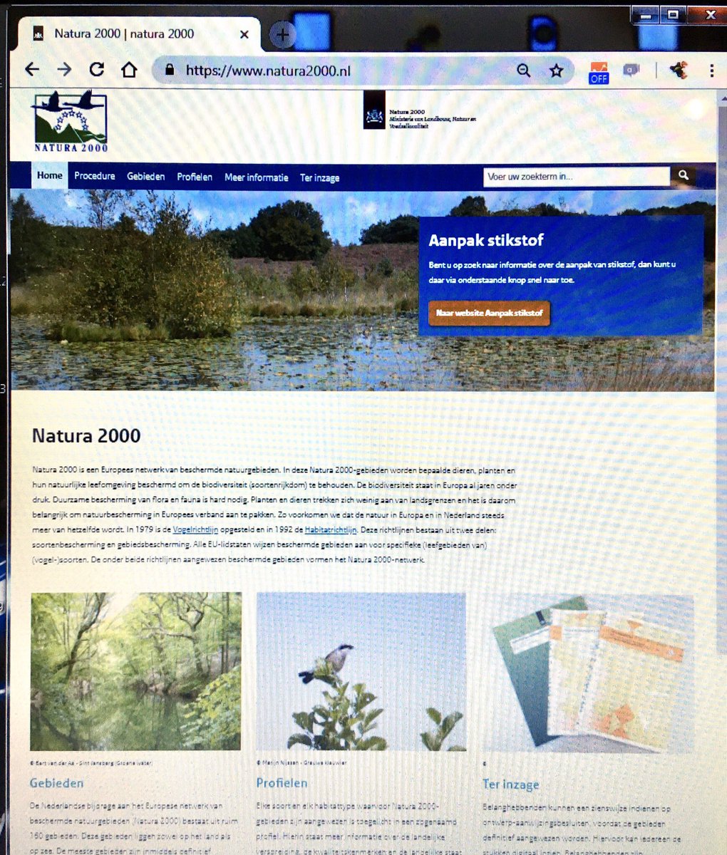 Zojuist de nieuwe #natura2000 website van het Ministerie van LNV online gezet. natura2000.nl